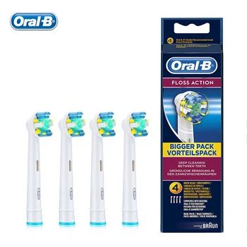 

Oral B Floss Action Replacement Electric Tooth Brush Heads OralB Electric Toothbrush Head EB25 Oral Hygiene Brush Head 4pc/Pack