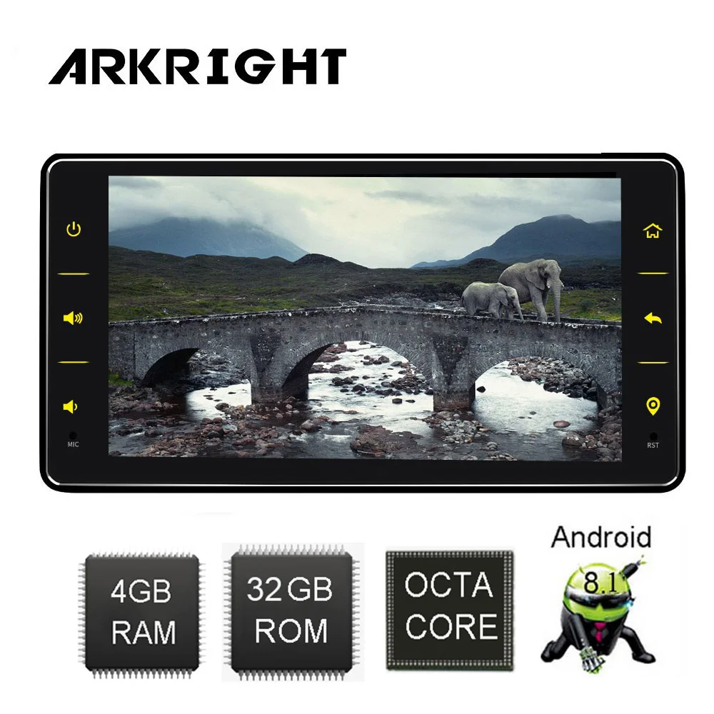 Excellent ARKRIGTH 6.2" 1Din 4+32GB Octa Core Universal Car Radio Audio Stereo GPS Android 8.1 Multimedia music Player/autoradio/with DSP 5