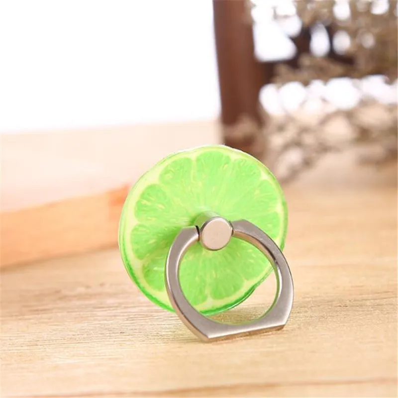 UVR lovely fruit rotate 360 degrees Finger Ring all Mobile Phone Stand Holder anti-theft drop for iphone 6 samsung xiaomi