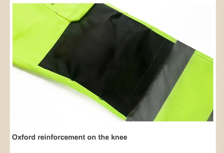 Bauskydd Men Working Pants Reflective High visibility Multi-pockets Work Trousers With Knee Pads Workwear Safety Cargo Pants (19)