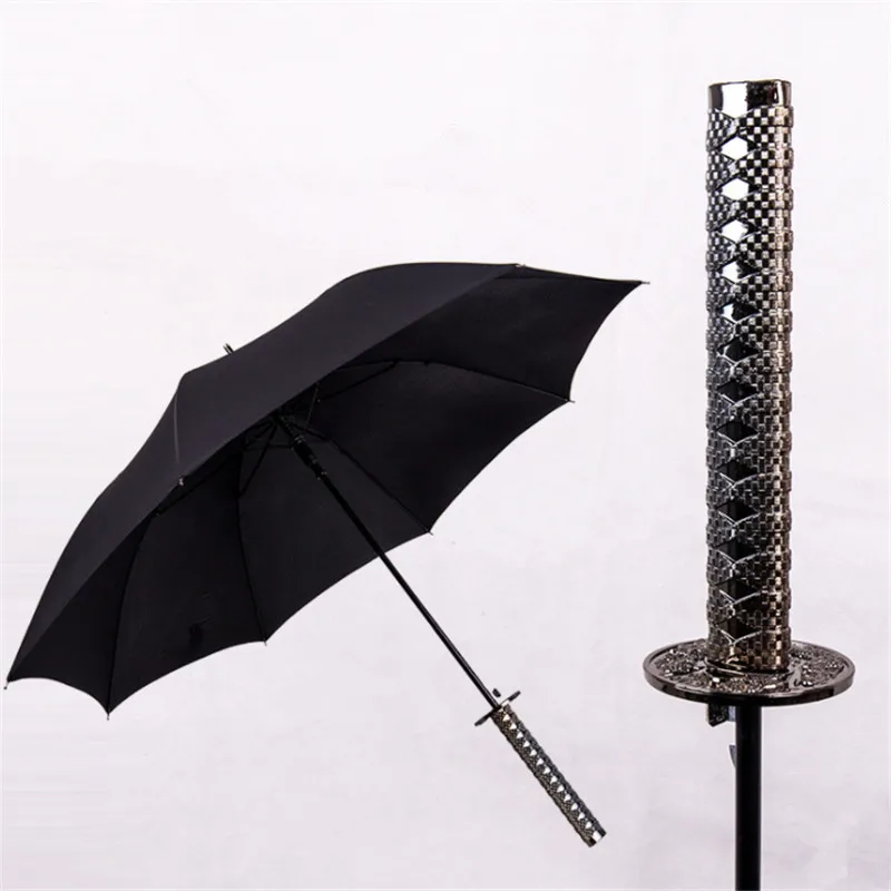 

Japanese Samurai sword umbrella long handle katana men umbrella sun gift umbrella men