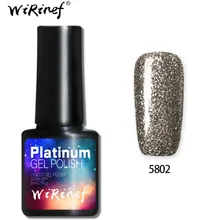 1 박스 실버 별 샤인 병 UV 젤 바니시 매니큐어 세트 매니큐어 겔락 세미 퍼머넌트 하이브리드 네일 아트 젤 매니큐어(China)