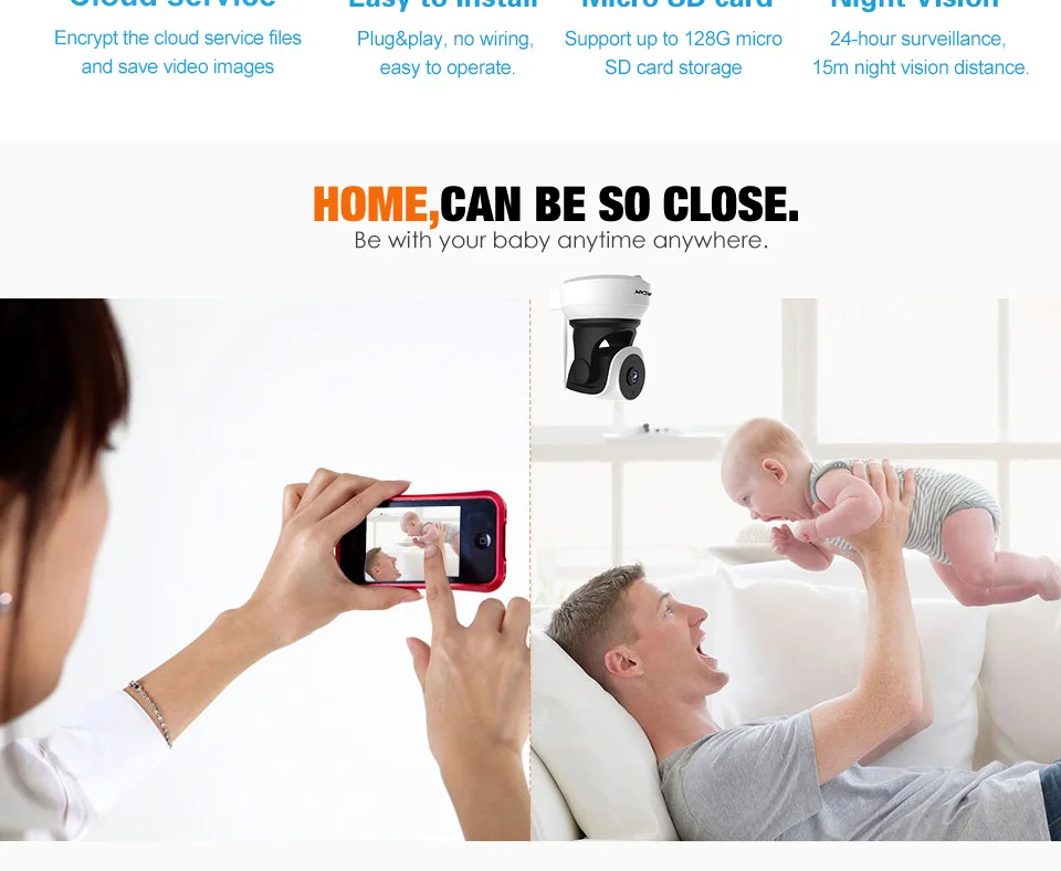 VStarcam,, HD Ip камера, беспроводная, Wi-Fi, видеонаблюдение, ночная камера безопасности, сетевая, для помещений, C7824WIP