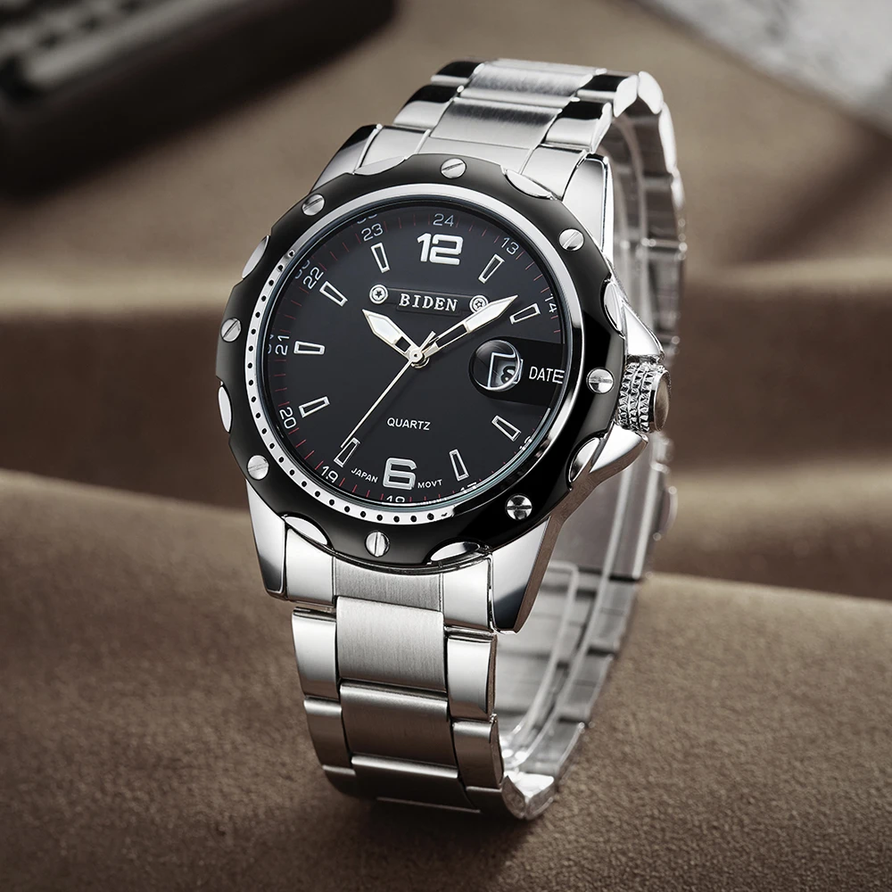 mens high quality solid stainless steel wrist watches (8)