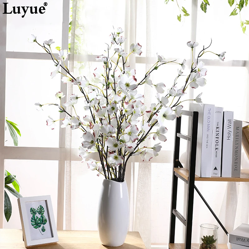 

Luyue Artificial flowers matrimony vine for home decoration fake silk flower branch orchid garden decor office & hotel decor