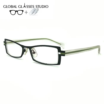 

Women Or Men Metal Glasses Frame Eyewear Eyeglasses Reading Myopia Prescription Lens 1.56 Index M102 C4
