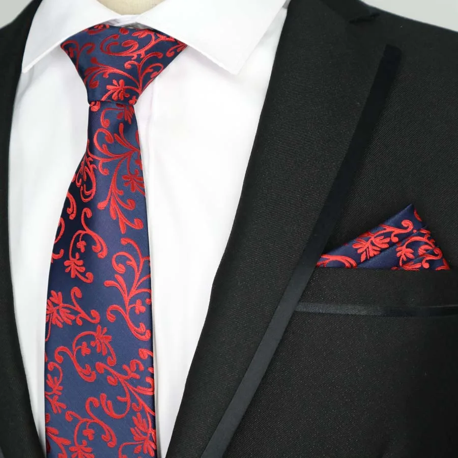 61 цвет, различные мужские галстуки, классические, полиэфирные, шелковые, вечерние, свадебные, цветочные галстуки в полоску комплекты носовых платков, карманные, квадратные Галстуки, набор - Цвет: T-165