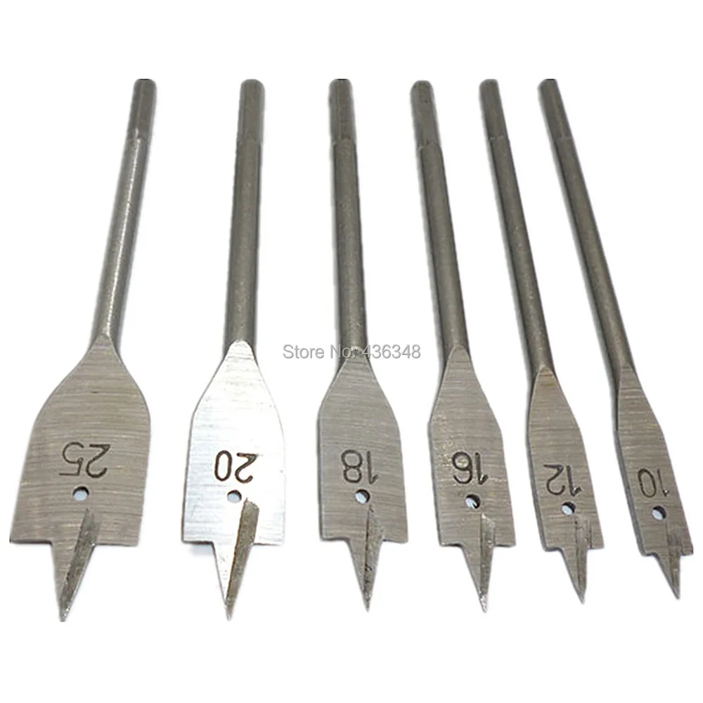 Muye 1/4 Shank 6Pcs Spade Drill Bit Woodworking Flat Drill Paddle Flat Bits for Woodworking Muye 1/4 Shank 6Pcs Spade Drill Bit Woodworking Flat Drill Paddle Flat Bits for Woodworking