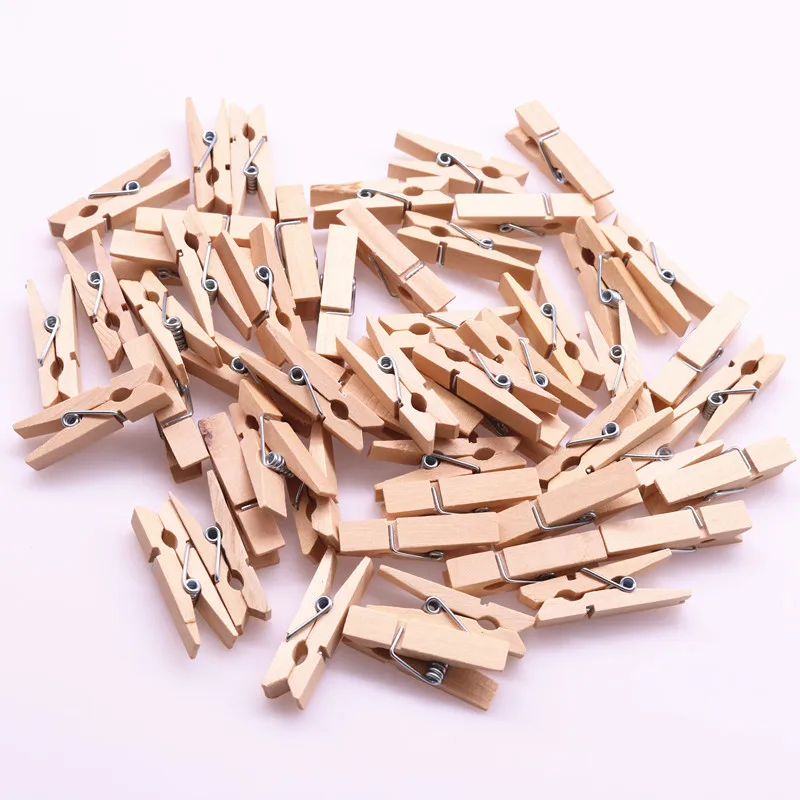 50 шт. деревянные пружинные зажимы Длина 3 5 см|wooden clips|clip officeclip wood |