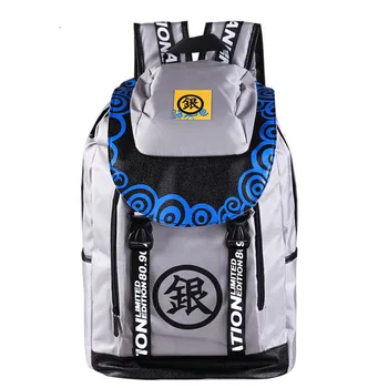 

Anime GINTAMA Backpacks Unisex Student School Bag Cartoon Rucksack Travel Day Pack Escolar Bolsa Mochila