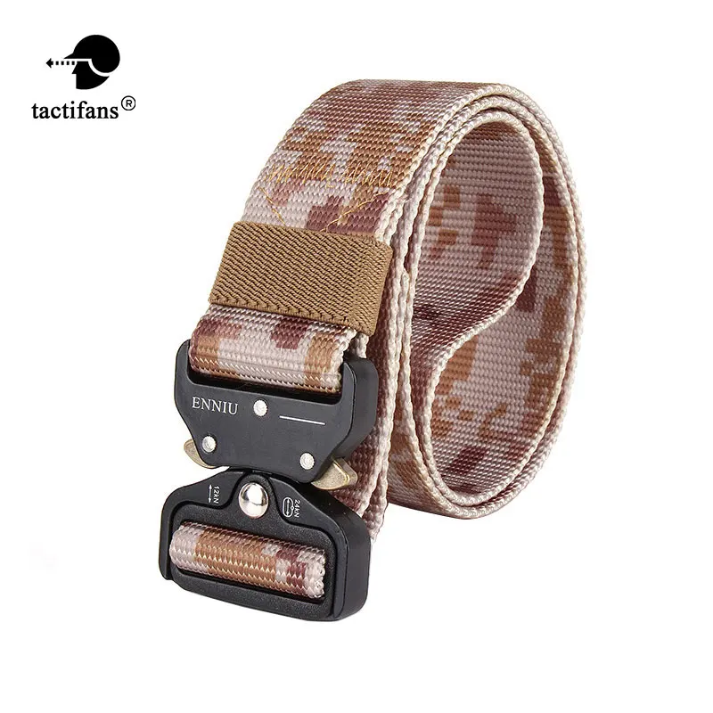 

Tactifans Military Gear Knock Off Army Belt Men Heavy Duty US Soldier Combat Tactical Belts Sturdy 100% Nylon Waistband 1.5"