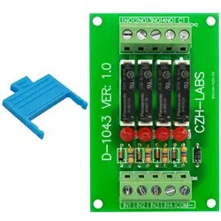 Тонкий Панель крепление DC24V источника/PNP 4 SPST-NO 5A Мощность Модуль реле, PA1a-24V