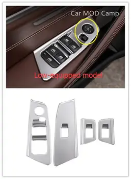 

Left Hand Drive Car! For BMW 5 SERIES G30 2017 2018 ABS Interior Door Armrest Window Lift Down Cover Trim 4pcs Car Styling!