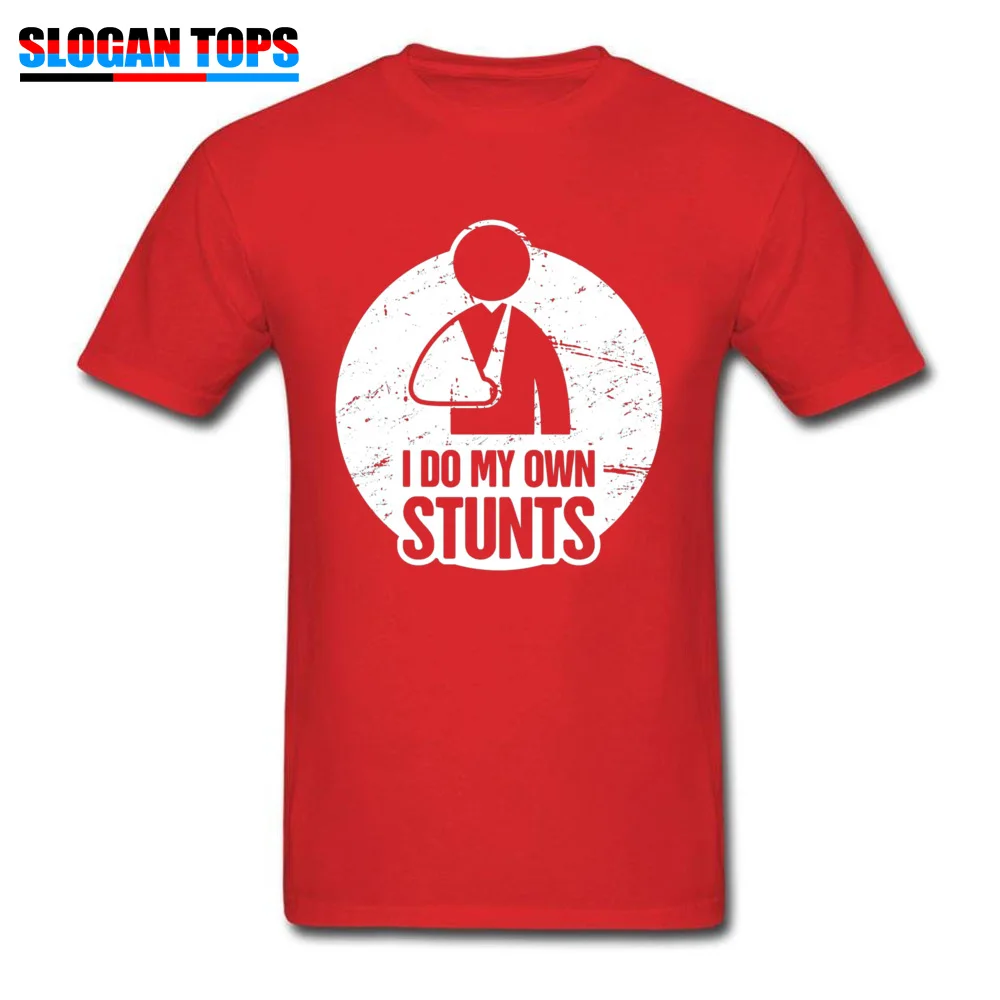Casual Cotton Fabric Tops Shirt for Men Fashionable T-shirts Design Designer Crewneck Tee-Shirts Short Sleeve Drop Shipping Stunts Get Well Gift Fractured Broken Should red