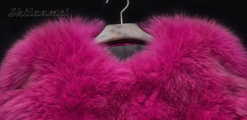 Женские зимние пальто из искусственного меха Розовый Белый Лисий мех пальто Женская пушистая куртка Chaqueta Peluda Mujer Fausse Fourrure Casaco Pele