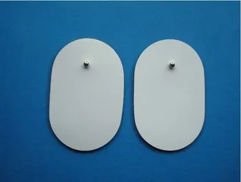 

50PCS Long Life Self Stick Reusable Replacement Oval shape TENS EMS Electrode Pads For Electronic Full Body Slimming Massager