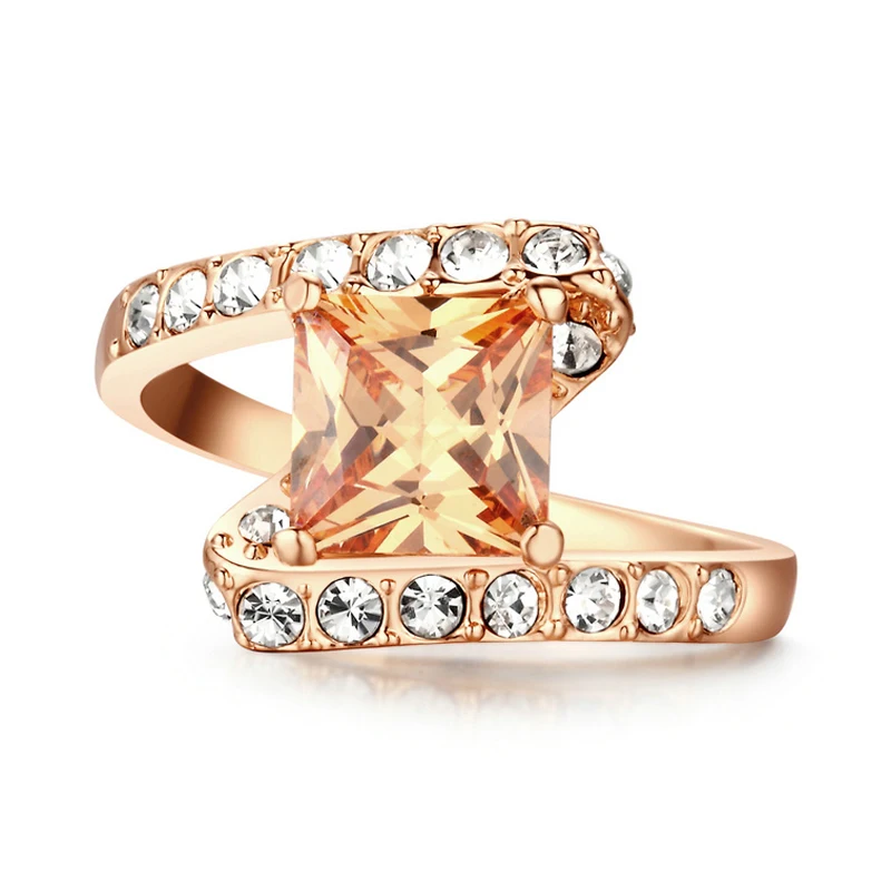 

HIBRIDE Vintage Women Rings AAA Cubic Zirconia Rhodium Plated Wedding Ring For Anniversary Gifts Fashion Jewelry QSP0010-143