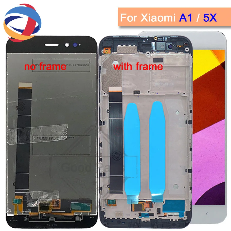 

100% Tested For Xiaomi Mi A1 5X LCD Display + Frame touch Screen Panel For Xiaomi MiA1 LCD Digitizer Assembly Replacement Parts