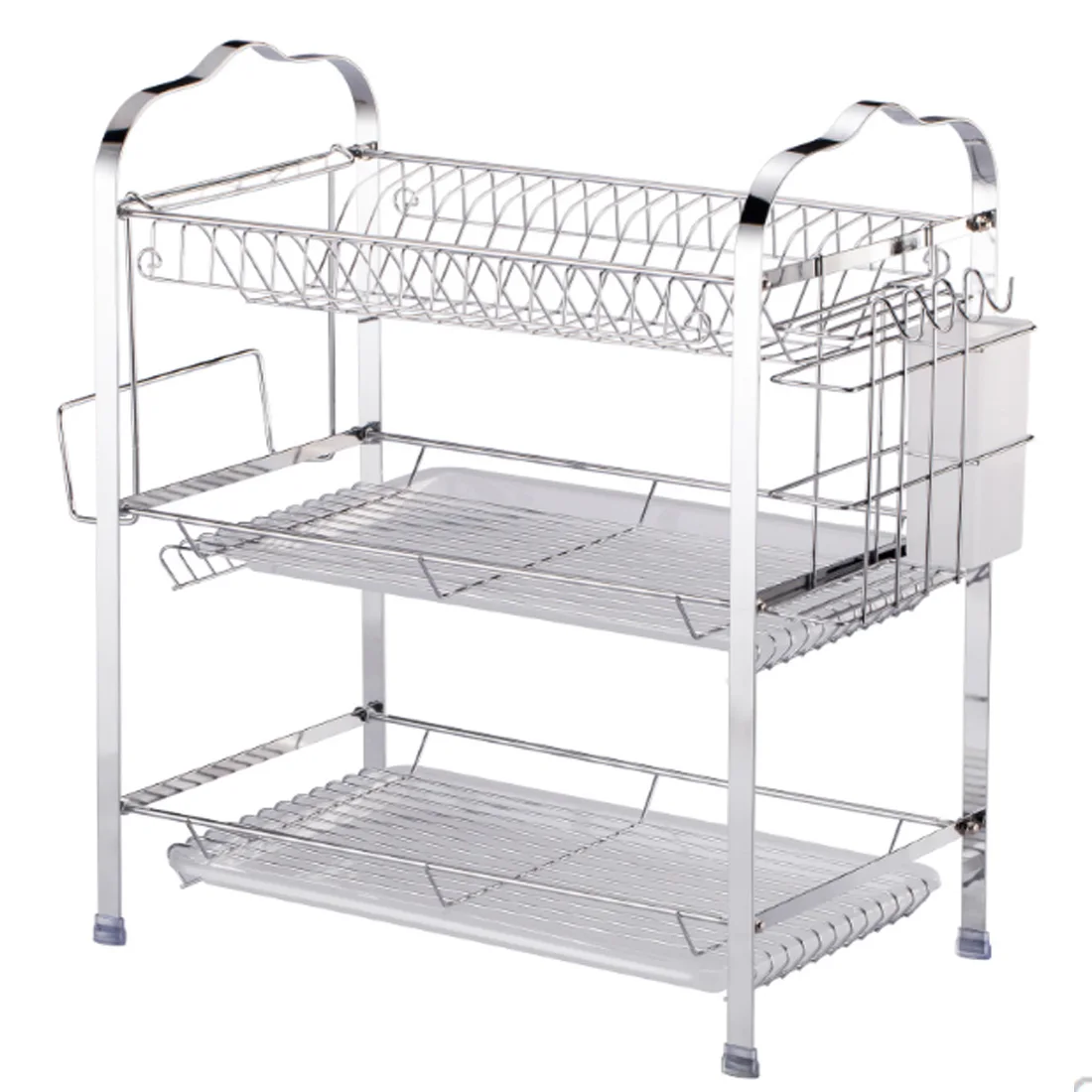 

3-Layers Kitchen Storage Rack Shelf Dish Knife Chopboard Rack Drain Rack Holder Chopping Block Storage Holder Kitchen Organizer
