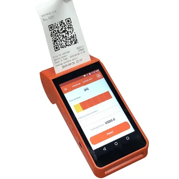 

13% OFF Portable 4g Android POS Receipt Printer with 1D/2D scanning For Car Parking Free App Provided