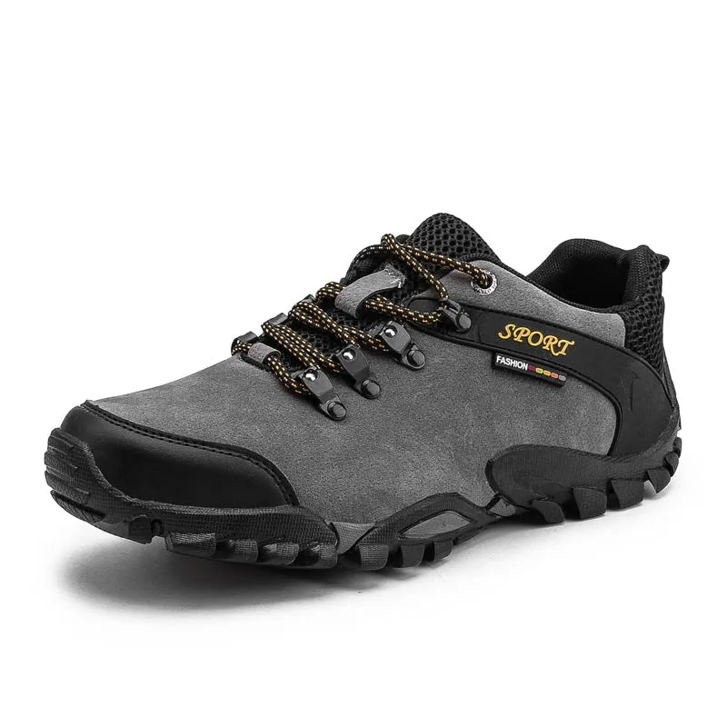 

Outdoor Sport Shoes Men Hiking Sneakers Brand Waterproof Suede Mountain Climbing Shoes Anti-skid Shockproof Male Trekking Shoes