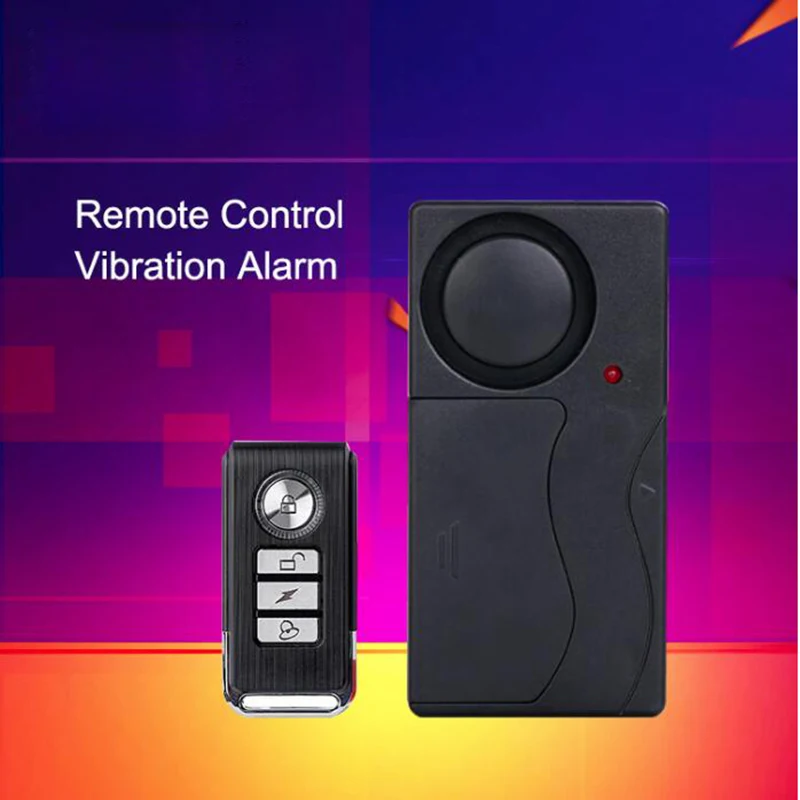 

Home Security Wireless Remote Control Vibration Motorcycle Bike Door Window Detector Burglar Alarm Smart Home Security