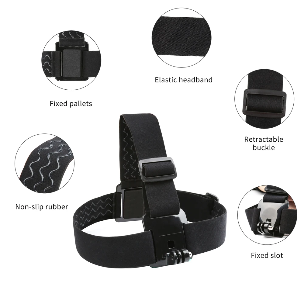 SHOOT Adjustable Harness Chest Strap Head Strap Belt for GoPro Hero 9 8 7 5 Black Xiaomi Yi 4K Sjcam Sj4000 Go Pro 7 8 Accessory-3