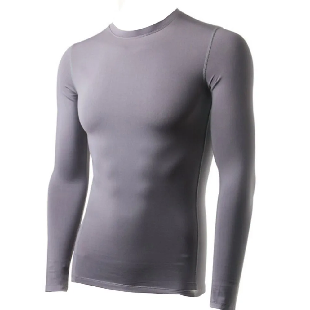 Зимние и кашемировые мужские облегающие спортивные и фитнес футболки с длинными рукавами рубашки с длинными рукавами
