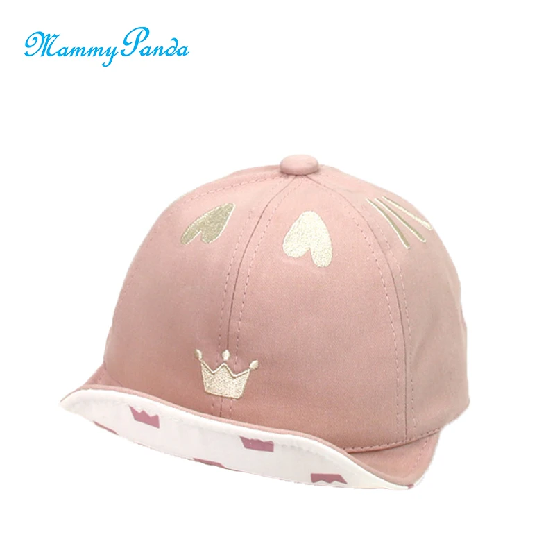 

Embroidery Crown Soft Cotton Baby Girl Cap Summer Sun Baby Sun Baseball Cap Girls Clothes Accessories Baby Caps Kids Hat