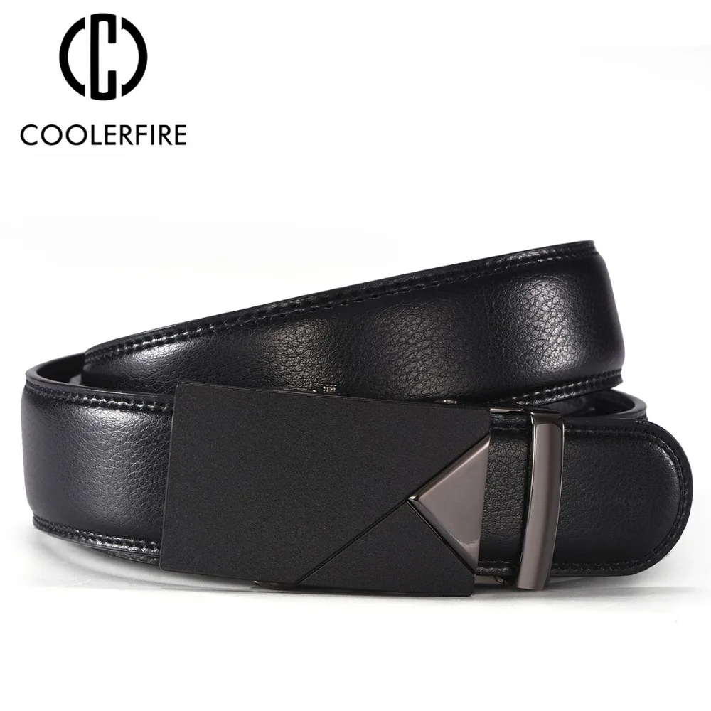 Men Leather belt men male genuine leather belt Automatic Buckle Fashion Designer High Quality Man belts luxury brand ZD085