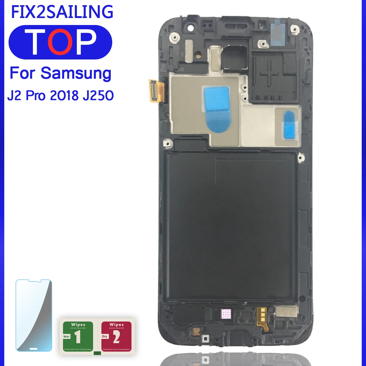 ЖК дисплей для Samsung Galaxy J2 Pro 2018 J250 J250F дигитайзер сенсорного экрана в сборе рамка