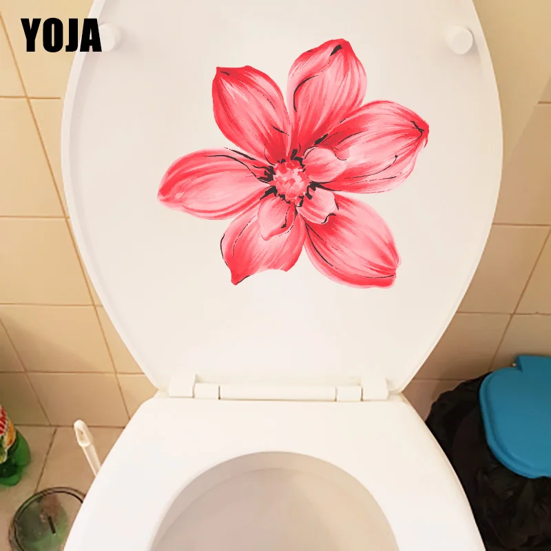 YOJA 22 7*20 9 см красивые настенные Стикеры с акварелью и цветами для спальни