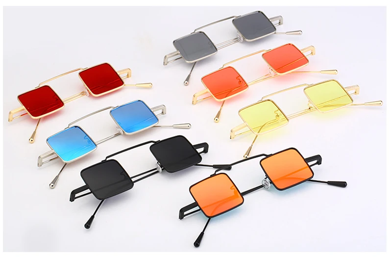 small square sunglasses men metal 5021 details (2)