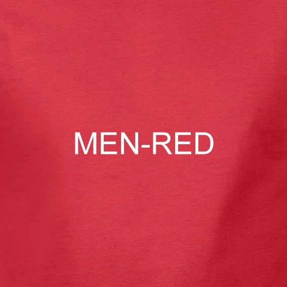 1975 Футболка короткий запрос боковые поля Группа Логотип Официальный Мужской Белый - Цвет: MEN-RED