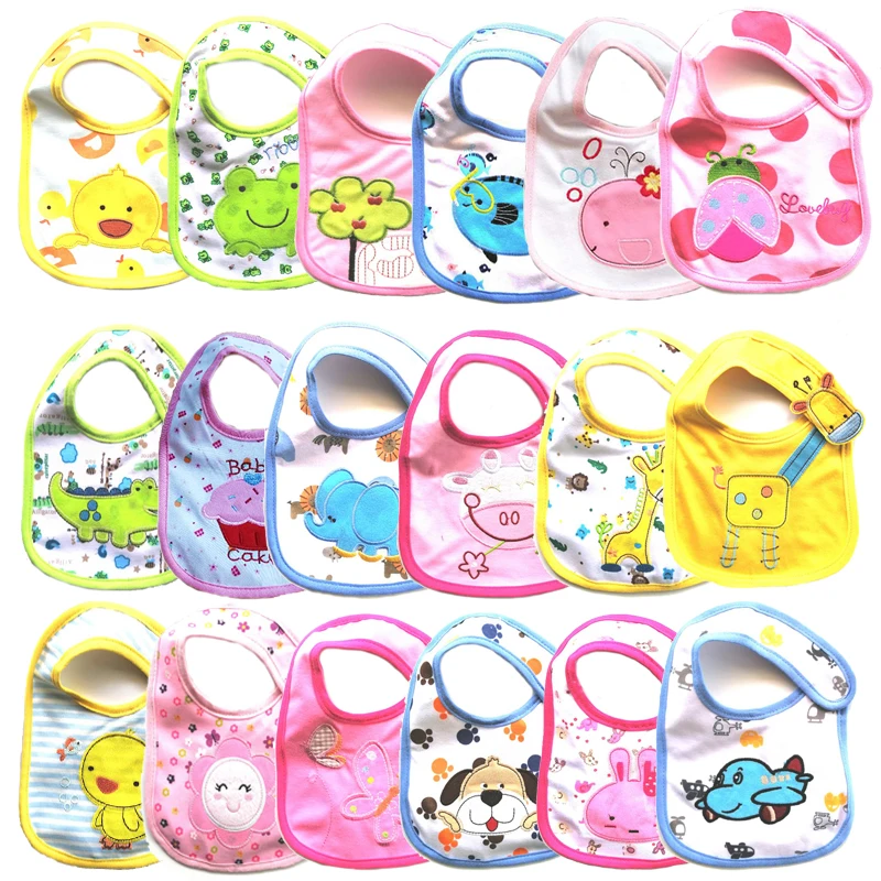 

1pcs Baby Bibs Bandana Toddler BIBS 100% cotton High Quality Babadores burp saliva towel cartoon Boys Girls accessories clothing