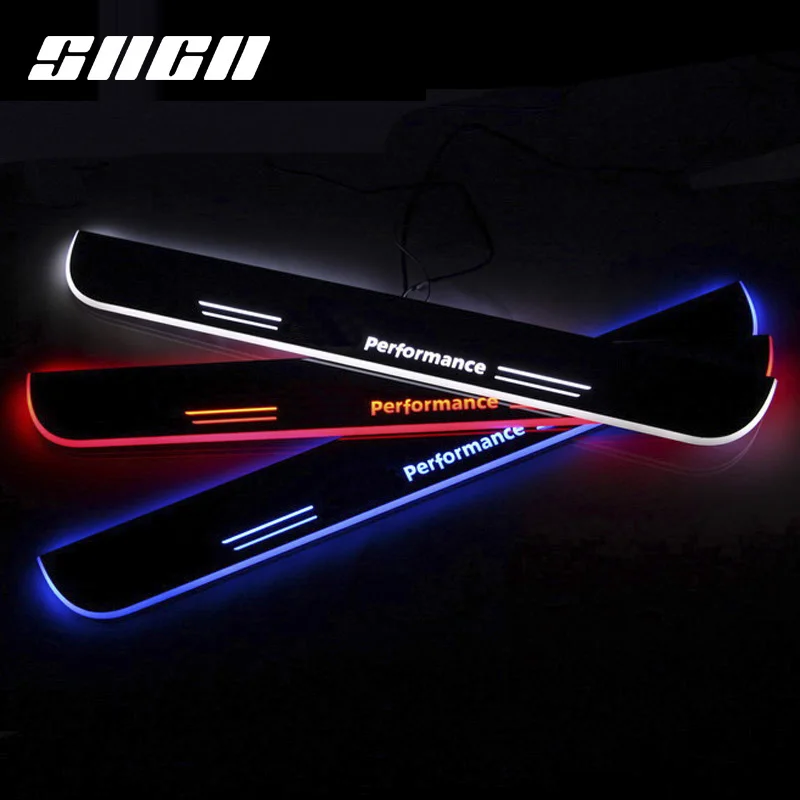 

SNCN Trim Pedal LED Car Light Door Sill Scuff Plate Accessories For BMW E90 X6 F16 F30 F35 X5 E70 F15 F20 F21 E82 E60 F10 X3 F25
