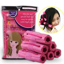 6 шт./компл. Для женщин леди волшебные бигуди DIY поролонная губка волнистые бигуди Твист волос Инструменты для укладки волос аксессуары никакого вреда