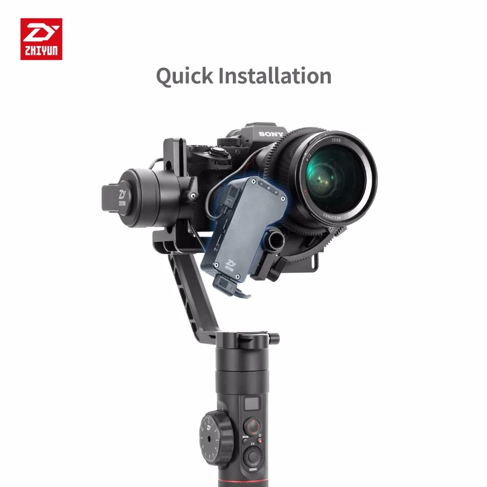 ZHIYUN официальный кран 2 сервопривод непрерывного фокуса аксессуары комплект для Canon/Nikon/sony/Panasonic DSLR камеры ручной карданный стабилизатор