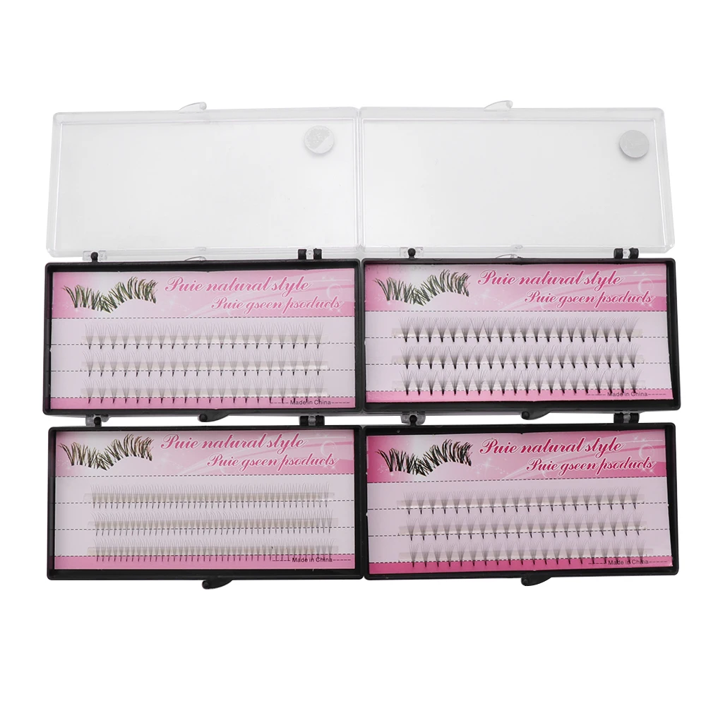 

New 3D/5D/6D/10D Mink Black False Eyelashes Soft Lashes Individual Eyelashes Eye Extension Tools 0.07 C 8~12mm Drop Ship