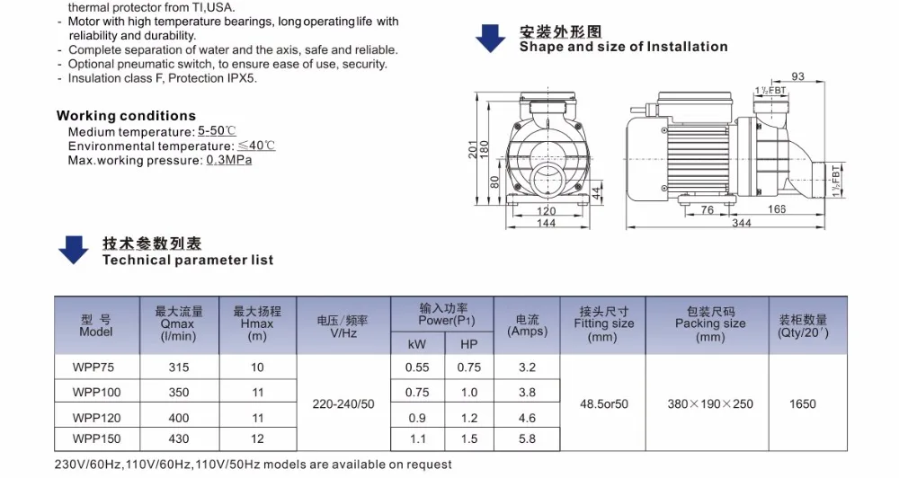WPP Series pump 1005