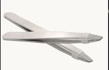 Stainless steel eyebrow folder eyebrow tweezers, beveled folder Xiumei Dao eyebrow tweezers pull the beard pulling tool