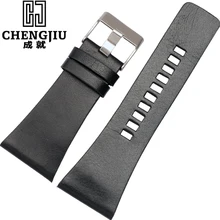 Mens Watch Strap For Diesel Genuine Leather Bracelet Watch Band Pin Buckle Leather Watchband Correas De Reloj Para Hombres