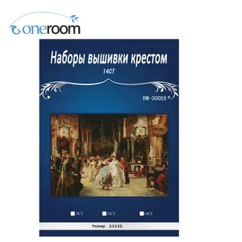 

noble lady gathered ,2016 Counted Cross Stitch 14CT Cross Stitch Sets Wholesale cartoon Cross-stitch Kits Embroidery