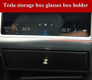

Fits for Tesla model x model s special storage box glasses box holder cabinet lockers free shipping