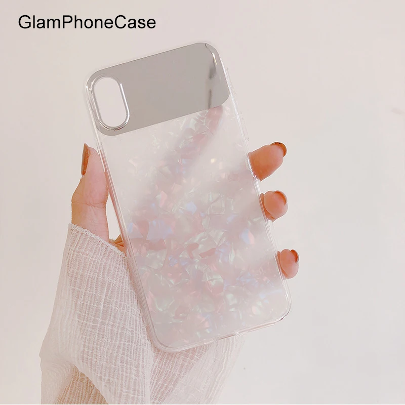 Модный зеркальный чехол GlamPhoneCase для iPhone XS Max XR X мягкий 7/8 /6/6S Plus | Мобильные