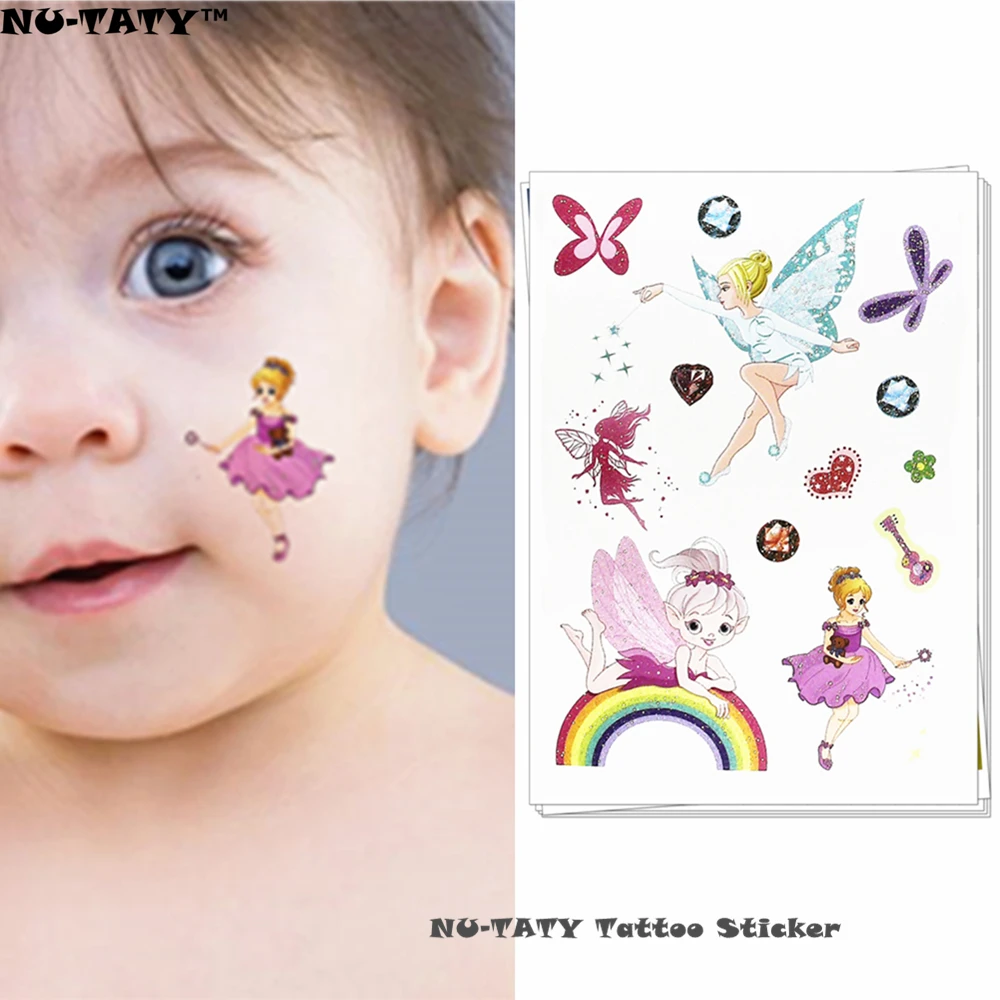

Nu-TATY Flash Magic fairy Child Temporary Tattoo Body Art Flash Tattoo Stickers 15*10cm Waterproof Henna Styling Wall Sticker