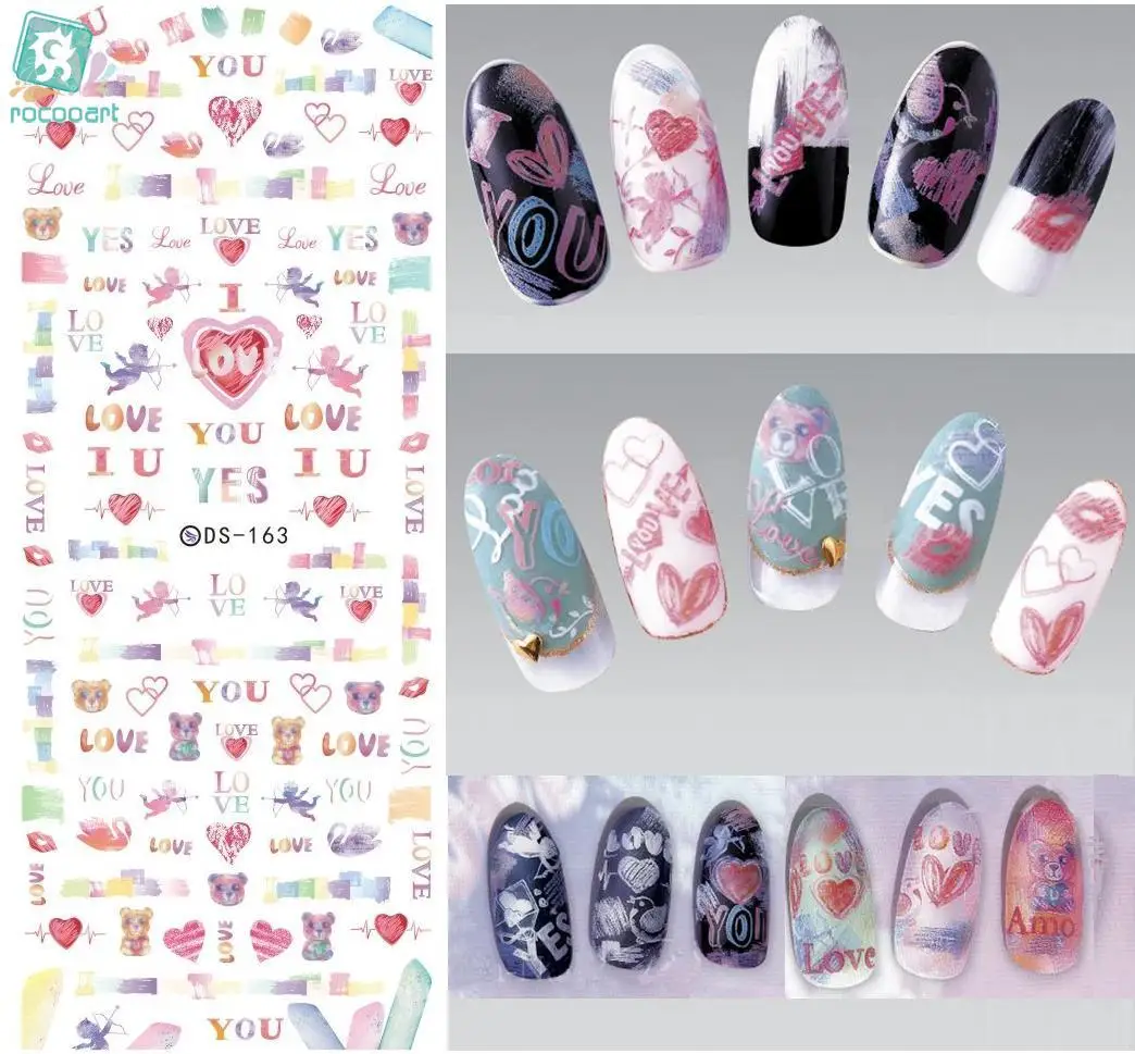 Buy Rocooart DS163 Water Transfer Nails Art Sticker