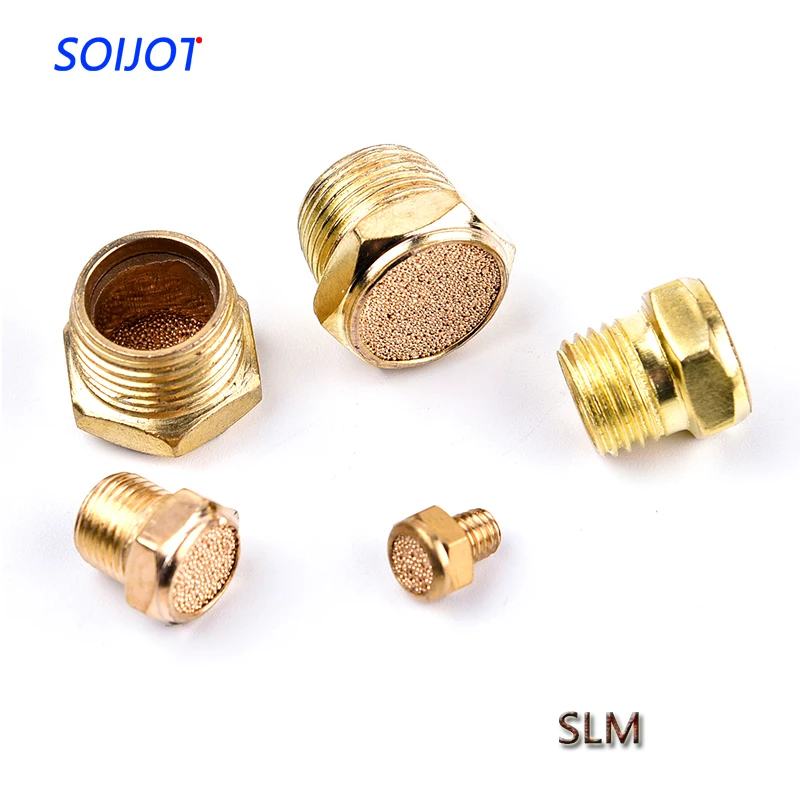 

1PC Pneumatic components Flat head muffler pneumatic fitting SLM-01 SLM-02 SLM-03 SLM-04