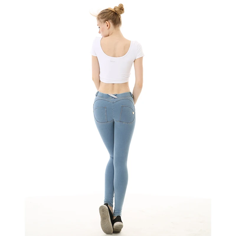 Новые модные женские джинсы с низкой талией, эластичные джинсы, сексуальные женские джинсы на весну и лето, джинсы-карандаш с пуш-ап эффектом, узкие брюки с пуговицами на молнии