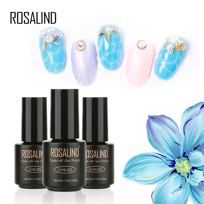Лак для ногтей ROSALIND 7 мл Полупостоянный гибридные лаки самостоятельного